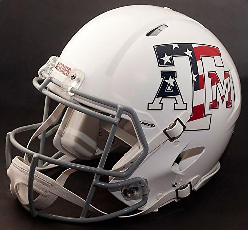 Autograph Limited Edition Texas A&M USA Flag Full-Size Helmet
